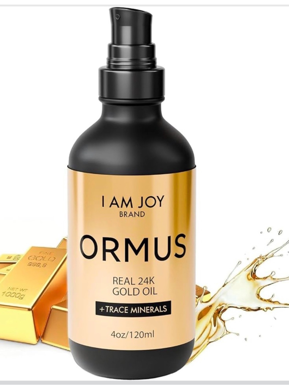 ORMUS 24K Gold Highlighter Oil – Radiant Gold Finish (Gold)